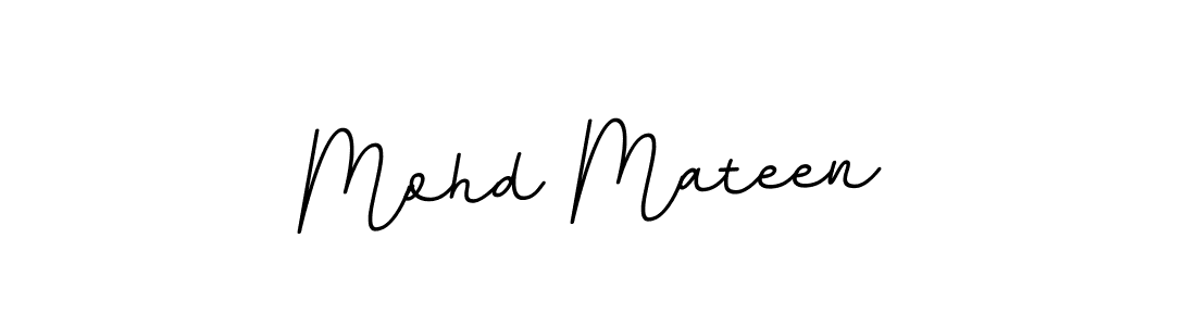 Design your own signature with our free online signature maker. With this signature software, you can create a handwritten (BallpointsItalic-DORy9) signature for name Mohd Mateen. Mohd Mateen signature style 11 images and pictures png