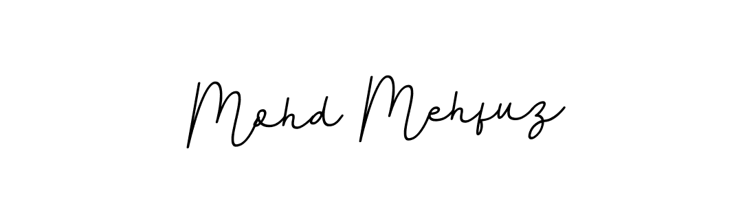 How to make Mohd Mehfuz name signature. Use BallpointsItalic-DORy9 style for creating short signs online. This is the latest handwritten sign. Mohd Mehfuz signature style 11 images and pictures png