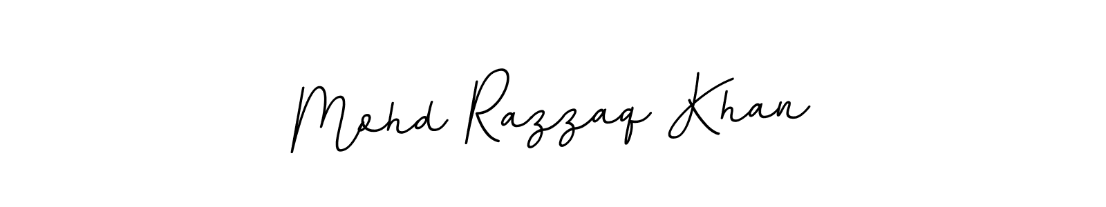 Use a signature maker to create a handwritten signature online. With this signature software, you can design (BallpointsItalic-DORy9) your own signature for name Mohd Razzaq Khan. Mohd Razzaq Khan signature style 11 images and pictures png