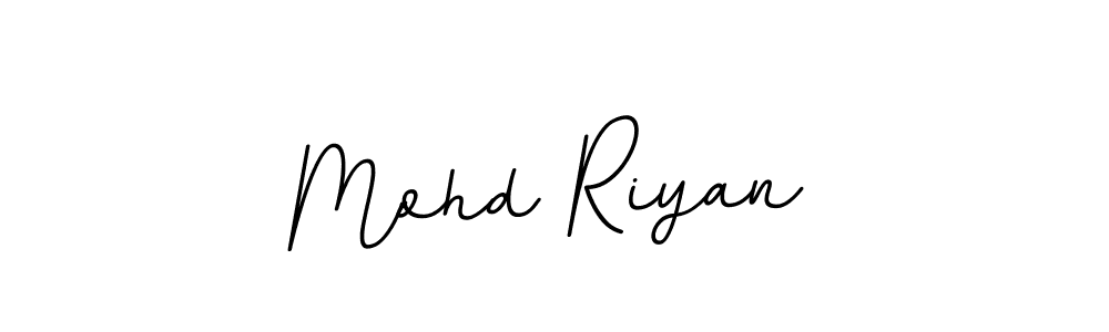 Design your own signature with our free online signature maker. With this signature software, you can create a handwritten (BallpointsItalic-DORy9) signature for name Mohd Riyan. Mohd Riyan signature style 11 images and pictures png