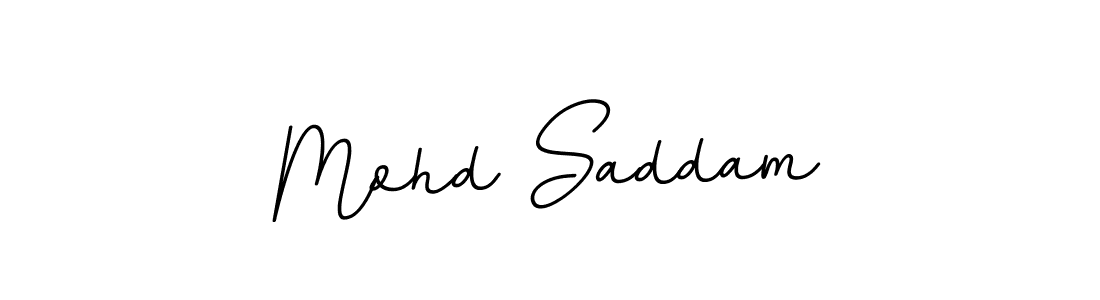 Make a beautiful signature design for name Mohd Saddam. With this signature (BallpointsItalic-DORy9) style, you can create a handwritten signature for free. Mohd Saddam signature style 11 images and pictures png