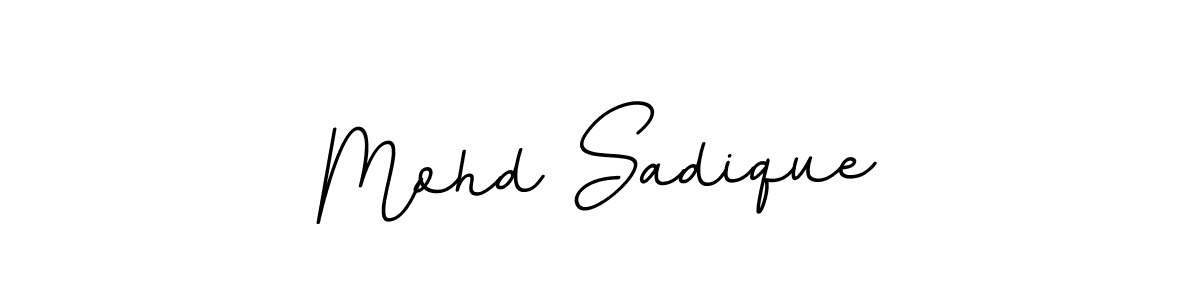 How to make Mohd Sadique name signature. Use BallpointsItalic-DORy9 style for creating short signs online. This is the latest handwritten sign. Mohd Sadique signature style 11 images and pictures png