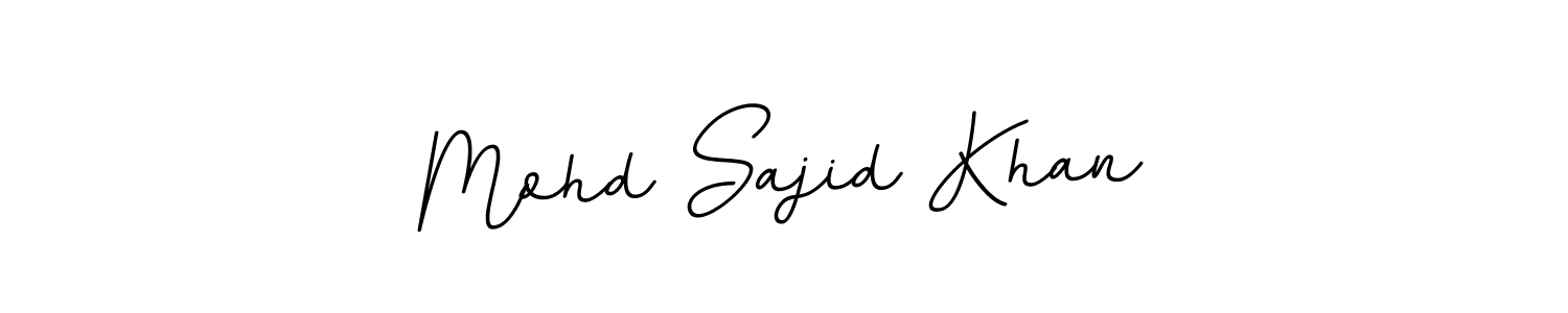 Design your own signature with our free online signature maker. With this signature software, you can create a handwritten (BallpointsItalic-DORy9) signature for name Mohd Sajid Khan. Mohd Sajid Khan signature style 11 images and pictures png