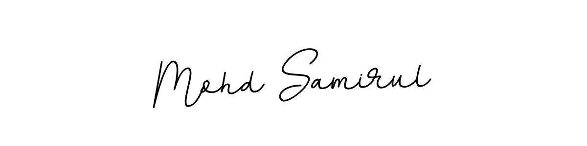 How to make Mohd Samirul name signature. Use BallpointsItalic-DORy9 style for creating short signs online. This is the latest handwritten sign. Mohd Samirul signature style 11 images and pictures png