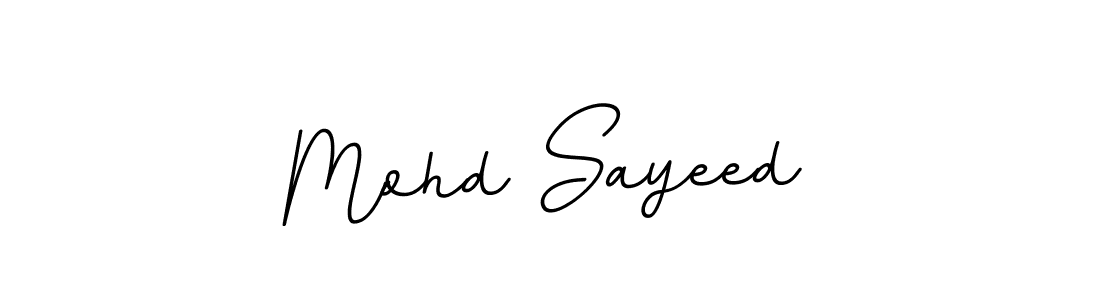 The best way (BallpointsItalic-DORy9) to make a short signature is to pick only two or three words in your name. The name Mohd Sayeed include a total of six letters. For converting this name. Mohd Sayeed signature style 11 images and pictures png