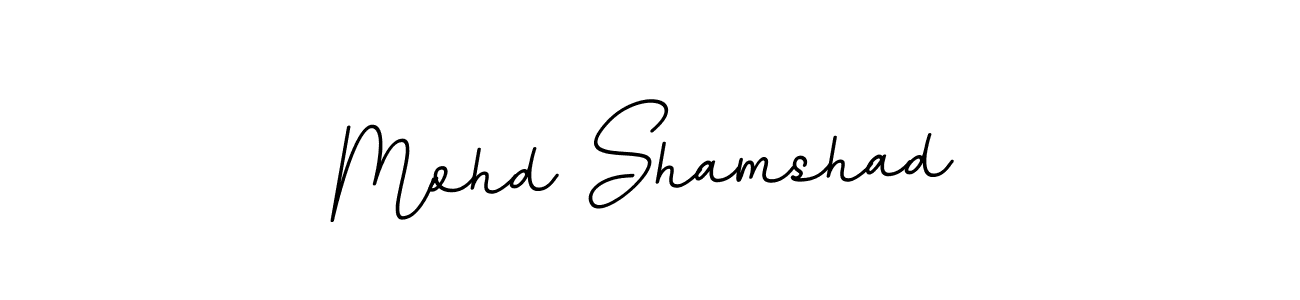 Use a signature maker to create a handwritten signature online. With this signature software, you can design (BallpointsItalic-DORy9) your own signature for name Mohd Shamshad. Mohd Shamshad signature style 11 images and pictures png