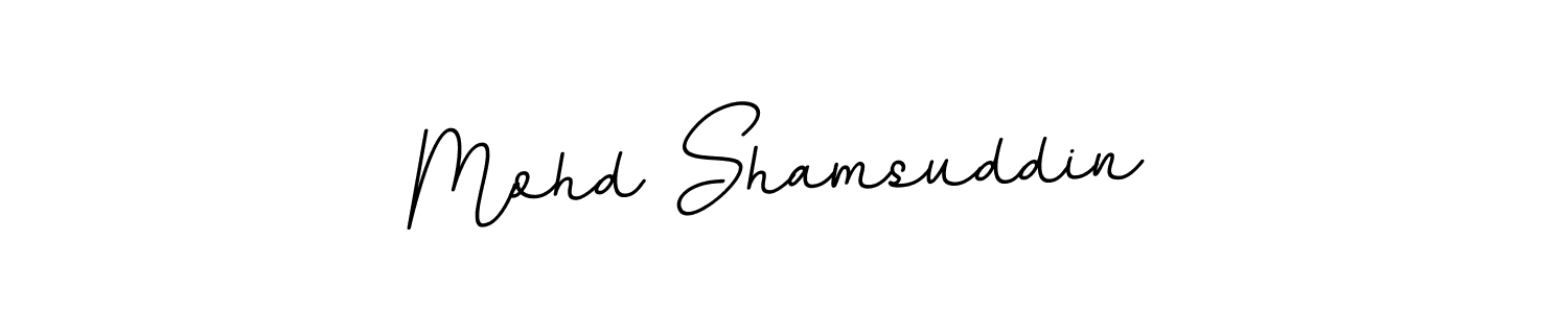 Make a beautiful signature design for name Mohd Shamsuddin. With this signature (BallpointsItalic-DORy9) style, you can create a handwritten signature for free. Mohd Shamsuddin signature style 11 images and pictures png