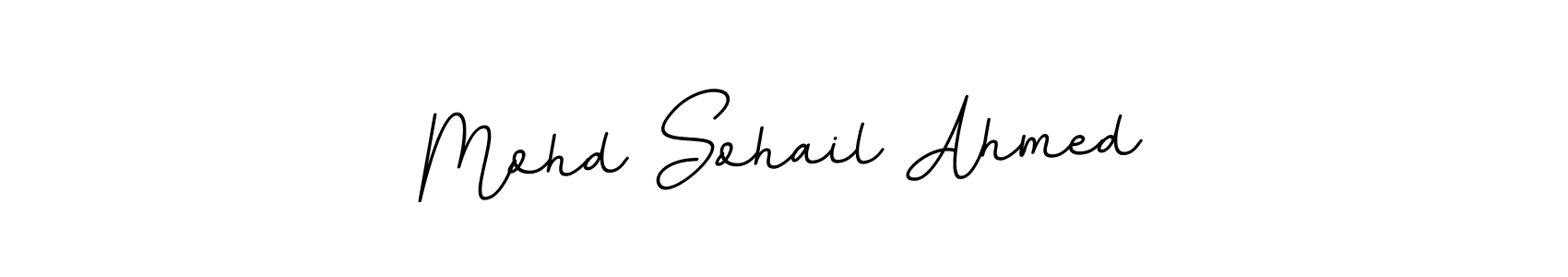 Design your own signature with our free online signature maker. With this signature software, you can create a handwritten (BallpointsItalic-DORy9) signature for name Mohd Sohail Ahmed. Mohd Sohail Ahmed signature style 11 images and pictures png