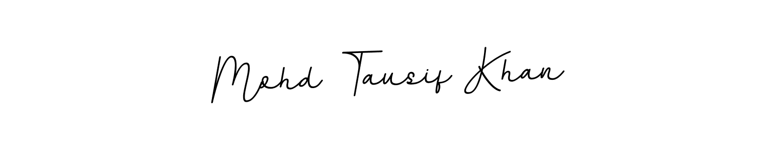 Design your own signature with our free online signature maker. With this signature software, you can create a handwritten (BallpointsItalic-DORy9) signature for name Mohd Tausif Khan. Mohd Tausif Khan signature style 11 images and pictures png