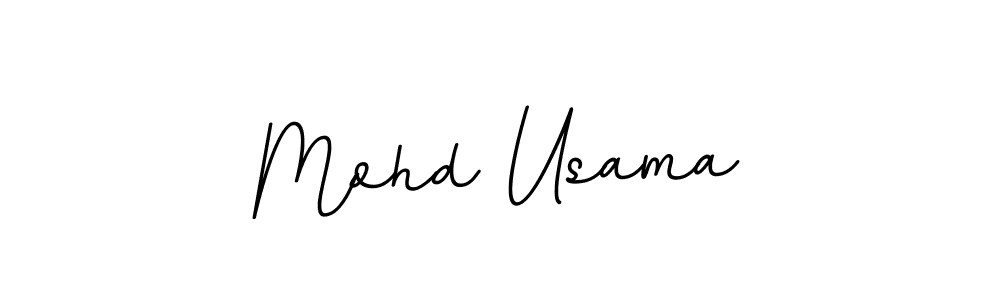 How to make Mohd Usama name signature. Use BallpointsItalic-DORy9 style for creating short signs online. This is the latest handwritten sign. Mohd Usama signature style 11 images and pictures png