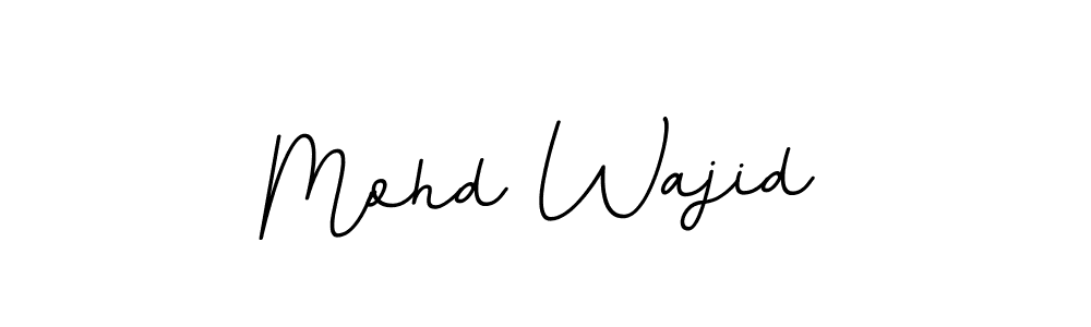 The best way (BallpointsItalic-DORy9) to make a short signature is to pick only two or three words in your name. The name Mohd Wajid include a total of six letters. For converting this name. Mohd Wajid signature style 11 images and pictures png