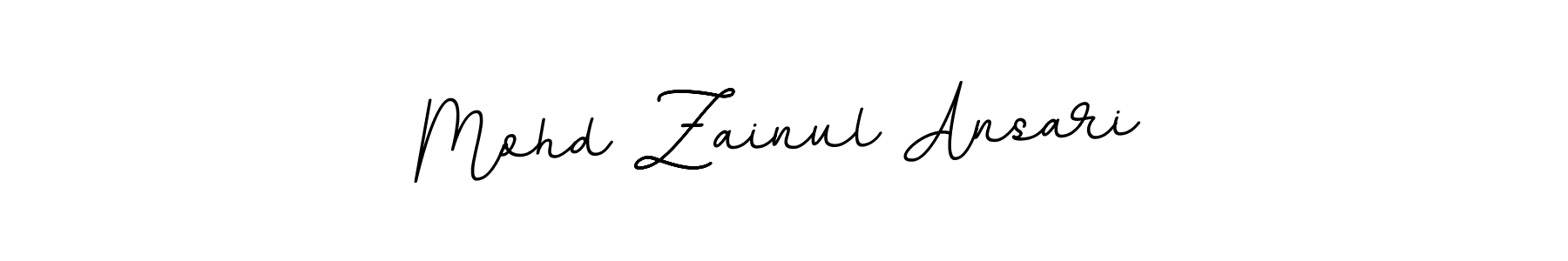 Create a beautiful signature design for name Mohd Zainul Ansari. With this signature (BallpointsItalic-DORy9) fonts, you can make a handwritten signature for free. Mohd Zainul Ansari signature style 11 images and pictures png