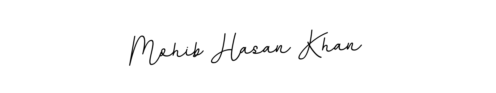 if you are searching for the best signature style for your name Mohib Hasan Khan. so please give up your signature search. here we have designed multiple signature styles  using BallpointsItalic-DORy9. Mohib Hasan Khan signature style 11 images and pictures png