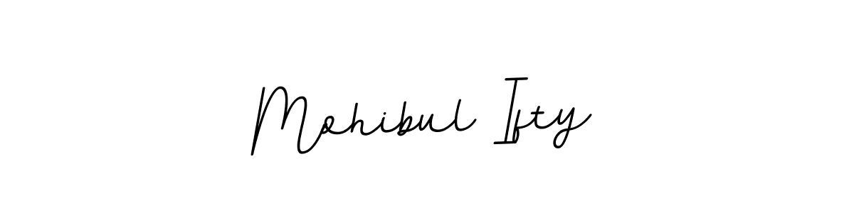 How to make Mohibul Ifty name signature. Use BallpointsItalic-DORy9 style for creating short signs online. This is the latest handwritten sign. Mohibul Ifty signature style 11 images and pictures png