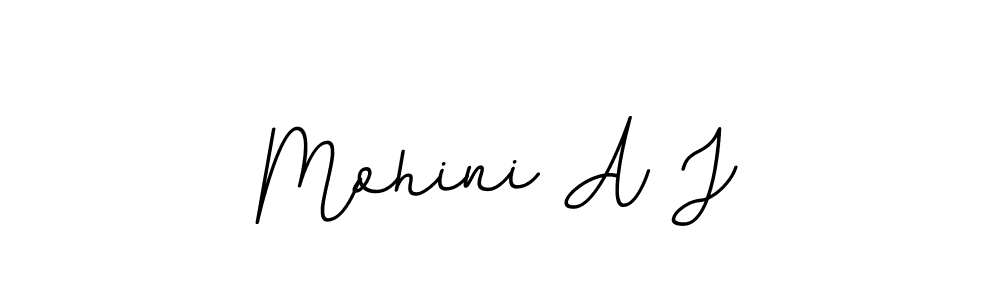 Make a beautiful signature design for name Mohini A J. Use this online signature maker to create a handwritten signature for free. Mohini A J signature style 11 images and pictures png
