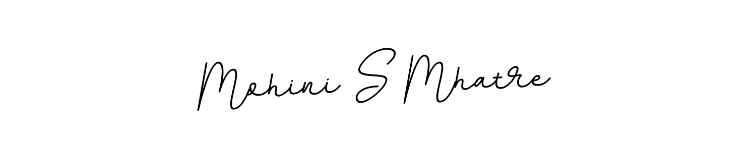 You should practise on your own different ways (BallpointsItalic-DORy9) to write your name (Mohini S Mhatre) in signature. don't let someone else do it for you. Mohini S Mhatre signature style 11 images and pictures png