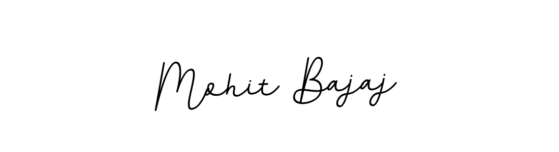 Use a signature maker to create a handwritten signature online. With this signature software, you can design (BallpointsItalic-DORy9) your own signature for name Mohit Bajaj. Mohit Bajaj signature style 11 images and pictures png