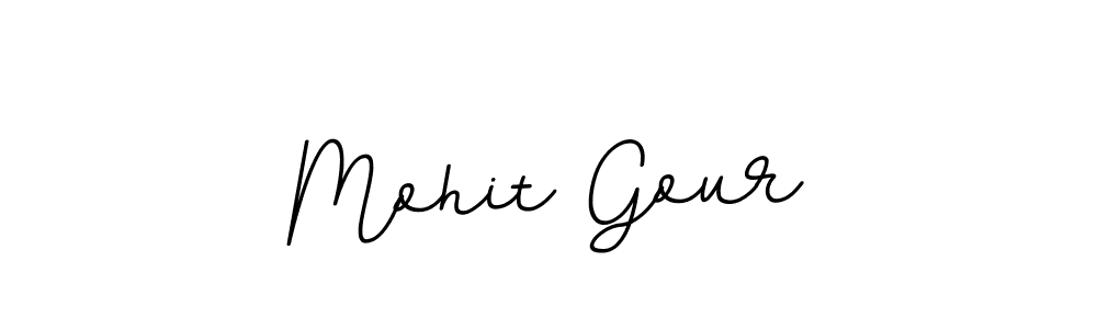 Mohit Gour stylish signature style. Best Handwritten Sign (BallpointsItalic-DORy9) for my name. Handwritten Signature Collection Ideas for my name Mohit Gour. Mohit Gour signature style 11 images and pictures png