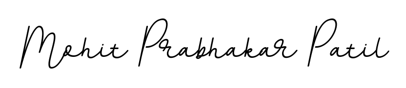 A stylish, flowing autograph style designed for name Mohit Prabhakar Patil using BallpointsItalic-DORy9 typography. Perfect for digital creative projects. Mohit Prabhakar Patil signature style 11 images and pictures png