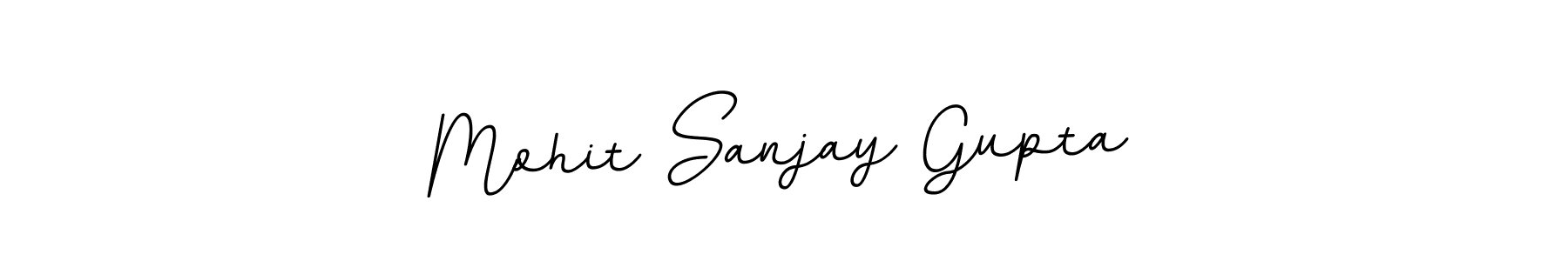 How to make Mohit Sanjay Gupta name signature. Use BallpointsItalic-DORy9 style for creating short signs online. This is the latest handwritten sign. Mohit Sanjay Gupta signature style 11 images and pictures png