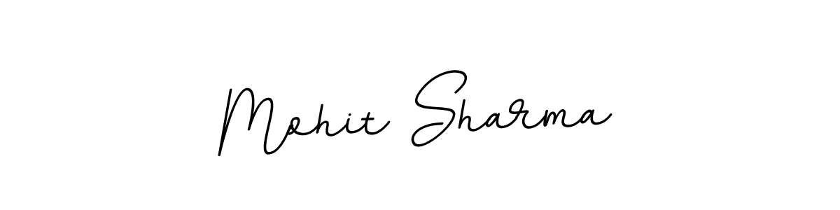 Use a signature maker to create a handwritten signature online. With this signature software, you can design (BallpointsItalic-DORy9) your own signature for name Mohit Sharma. Mohit Sharma signature style 11 images and pictures png