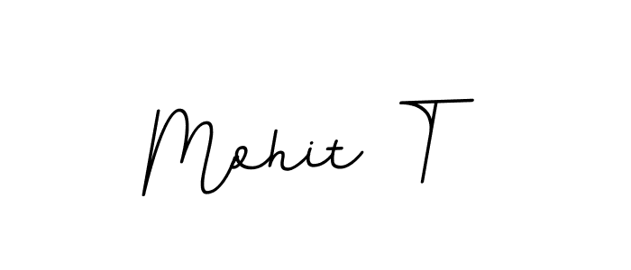 Make a beautiful signature design for name Mohit T. With this signature (BallpointsItalic-DORy9) style, you can create a handwritten signature for free. Mohit T signature style 11 images and pictures png