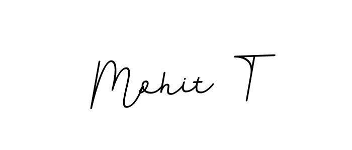 Make a beautiful signature design for name Mohit T. With this signature (BallpointsItalic-DORy9) style, you can create a handwritten signature for free. Mohit T signature style 11 images and pictures png