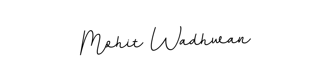 Use a signature maker to create a handwritten signature online. With this signature software, you can design (BallpointsItalic-DORy9) your own signature for name Mohit Wadhwan. Mohit Wadhwan signature style 11 images and pictures png