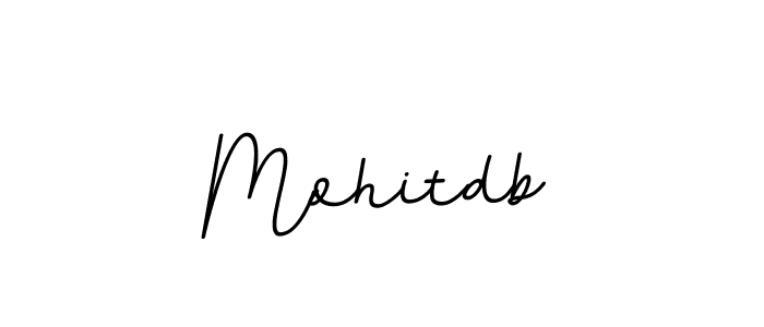 Also we have Mohitdb name is the best signature style. Create professional handwritten signature collection using BallpointsItalic-DORy9 autograph style. Mohitdb signature style 11 images and pictures png