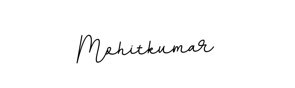 How to make Mohitkumar name signature. Use BallpointsItalic-DORy9 style for creating short signs online. This is the latest handwritten sign. Mohitkumar signature style 11 images and pictures png