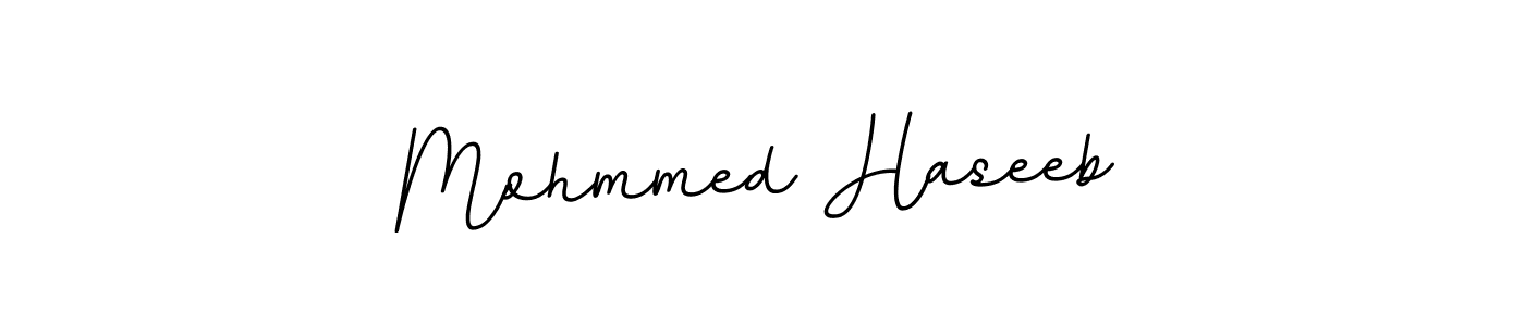 Mohmmed Haseeb stylish signature style. Best Handwritten Sign (BallpointsItalic-DORy9) for my name. Handwritten Signature Collection Ideas for my name Mohmmed Haseeb. Mohmmed Haseeb signature style 11 images and pictures png