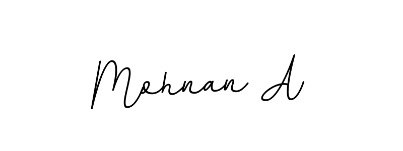 Mohnan A stylish signature style. Best Handwritten Sign (BallpointsItalic-DORy9) for my name. Handwritten Signature Collection Ideas for my name Mohnan A. Mohnan A signature style 11 images and pictures png