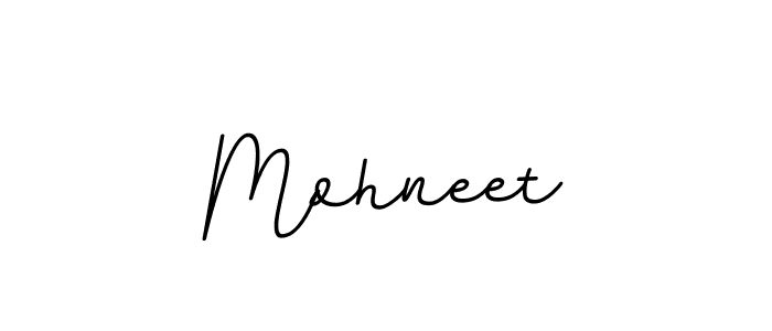 Use a signature maker to create a handwritten signature online. With this signature software, you can design (BallpointsItalic-DORy9) your own signature for name Mohneet. Mohneet signature style 11 images and pictures png