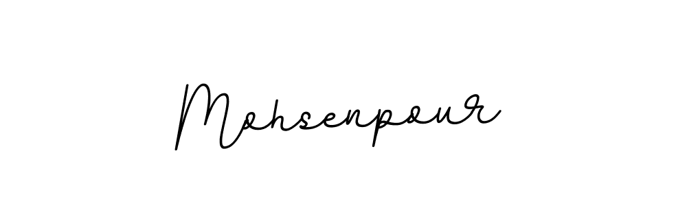 Design your own signature with our free online signature maker. With this signature software, you can create a handwritten (BallpointsItalic-DORy9) signature for name Mohsenpour. Mohsenpour signature style 11 images and pictures png