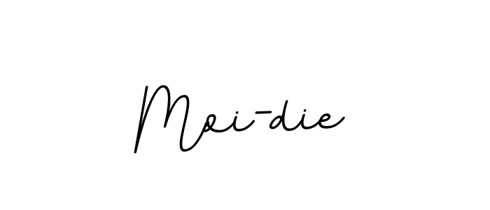 How to make Moi-die name signature. Use BallpointsItalic-DORy9 style for creating short signs online. This is the latest handwritten sign. Moi-die signature style 11 images and pictures png