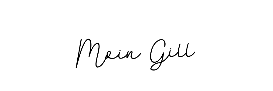 Create a beautiful signature design for name Moin Gill. With this signature (BallpointsItalic-DORy9) fonts, you can make a handwritten signature for free. Moin Gill signature style 11 images and pictures png