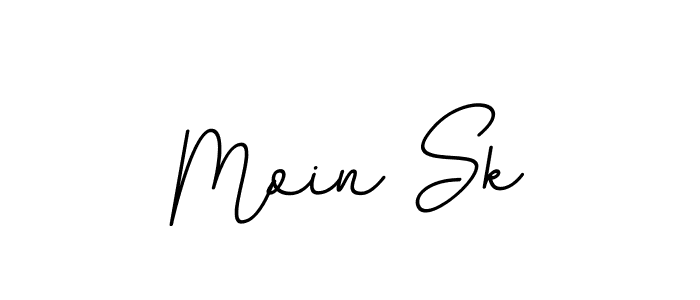 How to make Moin Sk name signature. Use BallpointsItalic-DORy9 style for creating short signs online. This is the latest handwritten sign. Moin Sk signature style 11 images and pictures png