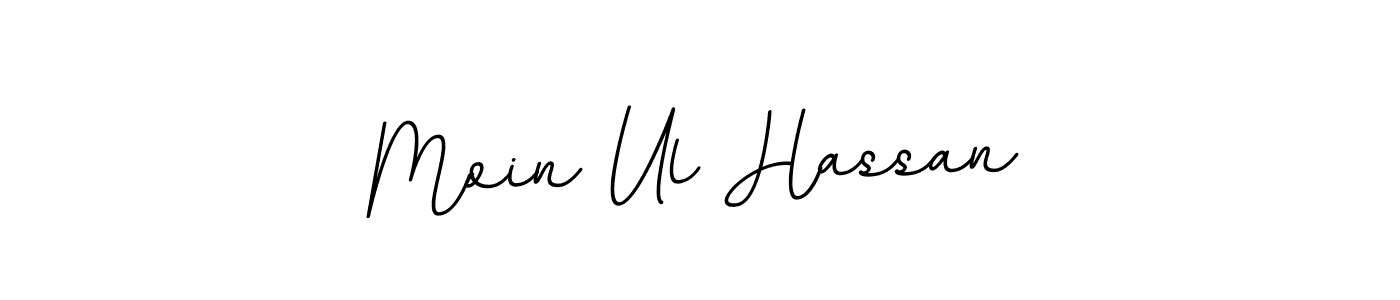 Create a beautiful signature design for name Moin Ul Hassan. With this signature (BallpointsItalic-DORy9) fonts, you can make a handwritten signature for free. Moin Ul Hassan signature style 11 images and pictures png