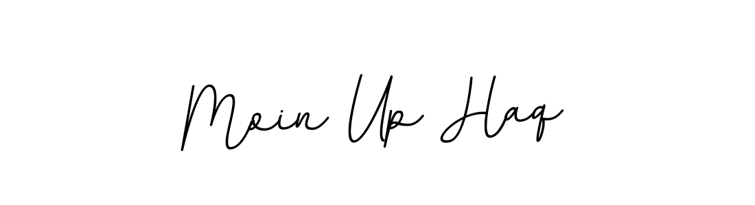 Design your own signature with our free online signature maker. With this signature software, you can create a handwritten (BallpointsItalic-DORy9) signature for name Moin Up Haq. Moin Up Haq signature style 11 images and pictures png