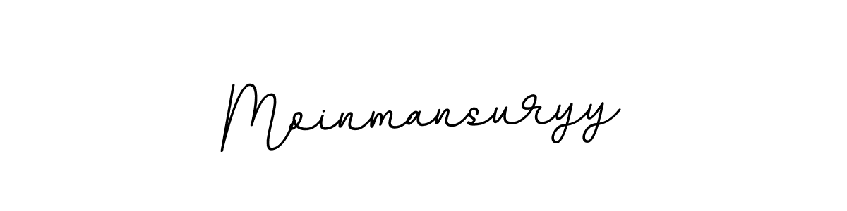 Create a beautiful signature design for name Moinmansuryy. With this signature (BallpointsItalic-DORy9) fonts, you can make a handwritten signature for free. Moinmansuryy signature style 11 images and pictures png