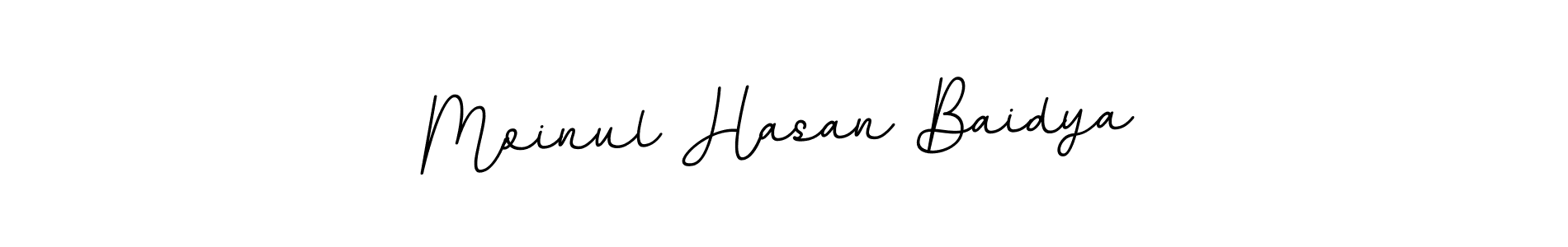 The best way (BallpointsItalic-DORy9) to make a short signature is to pick only two or three words in your name. The name Moinul Hasan Baidya include a total of six letters. For converting this name. Moinul Hasan Baidya signature style 11 images and pictures png