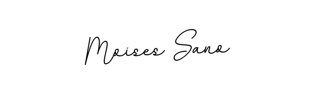 Moises Sano stylish signature style. Best Handwritten Sign (BallpointsItalic-DORy9) for my name. Handwritten Signature Collection Ideas for my name Moises Sano. Moises Sano signature style 11 images and pictures png