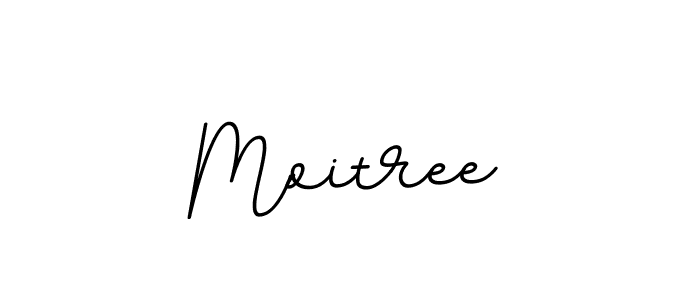 Design your own signature with our free online signature maker. With this signature software, you can create a handwritten (BallpointsItalic-DORy9) signature for name Moitree. Moitree signature style 11 images and pictures png