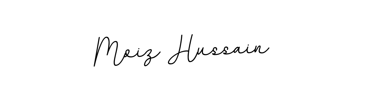 Make a beautiful signature design for name Moiz Hussain. With this signature (BallpointsItalic-DORy9) style, you can create a handwritten signature for free. Moiz Hussain signature style 11 images and pictures png