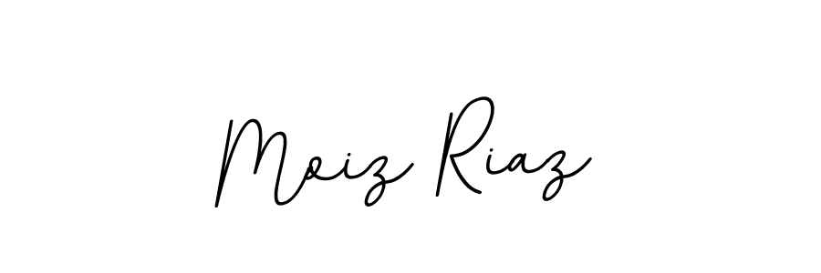 Use a signature maker to create a handwritten signature online. With this signature software, you can design (BallpointsItalic-DORy9) your own signature for name Moiz Riaz. Moiz Riaz signature style 11 images and pictures png