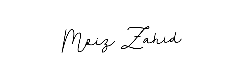 Design your own signature with our free online signature maker. With this signature software, you can create a handwritten (BallpointsItalic-DORy9) signature for name Moiz Zahid. Moiz Zahid signature style 11 images and pictures png