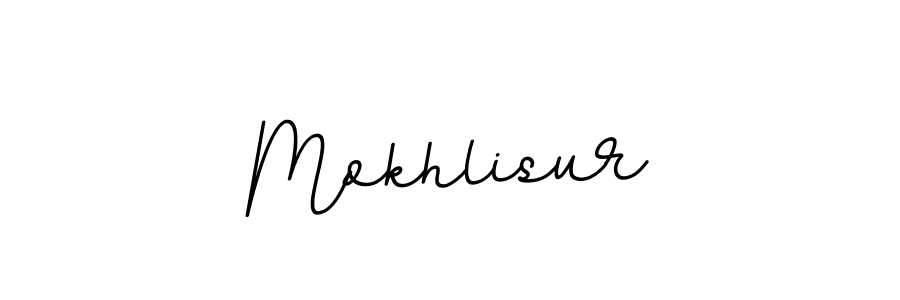 How to make Mokhlisur name signature. Use BallpointsItalic-DORy9 style for creating short signs online. This is the latest handwritten sign. Mokhlisur signature style 11 images and pictures png
