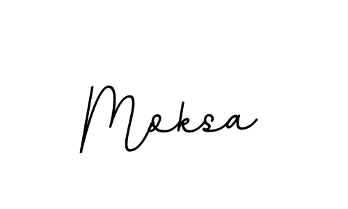 Make a beautiful signature design for name Moksa. With this signature (BallpointsItalic-DORy9) style, you can create a handwritten signature for free. Moksa signature style 11 images and pictures png