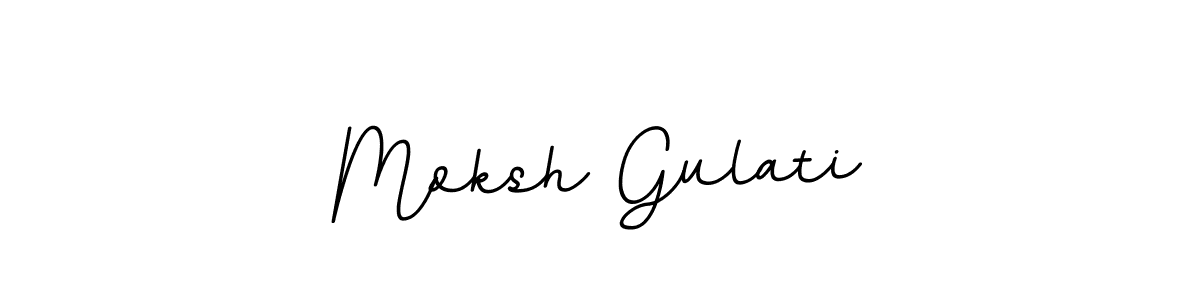 The best way (BallpointsItalic-DORy9) to make a short signature is to pick only two or three words in your name. The name Moksh Gulati include a total of six letters. For converting this name. Moksh Gulati signature style 11 images and pictures png