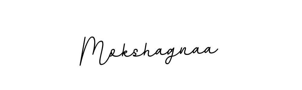 Make a beautiful signature design for name Mokshagnaa. With this signature (BallpointsItalic-DORy9) style, you can create a handwritten signature for free. Mokshagnaa signature style 11 images and pictures png